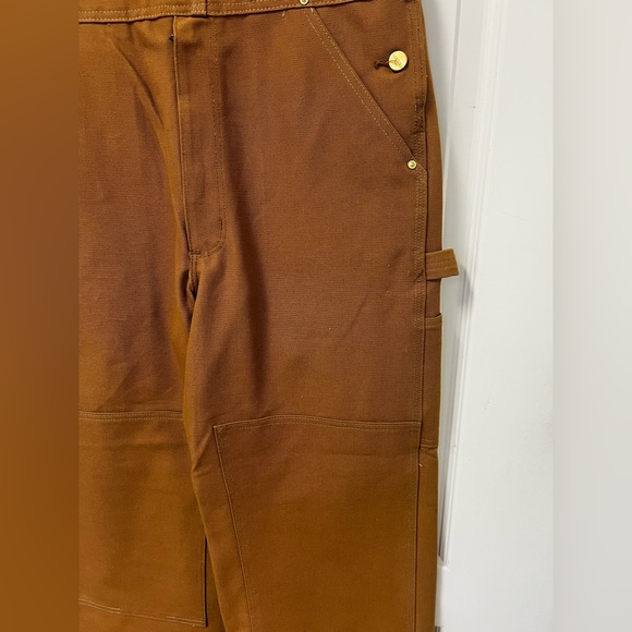 NWOT Men’s Light Brown Carhartt Work Overalls - Picture 14 of 16